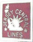 JERSEY CENTRAL LINES LOGO METAL HAT PIN
